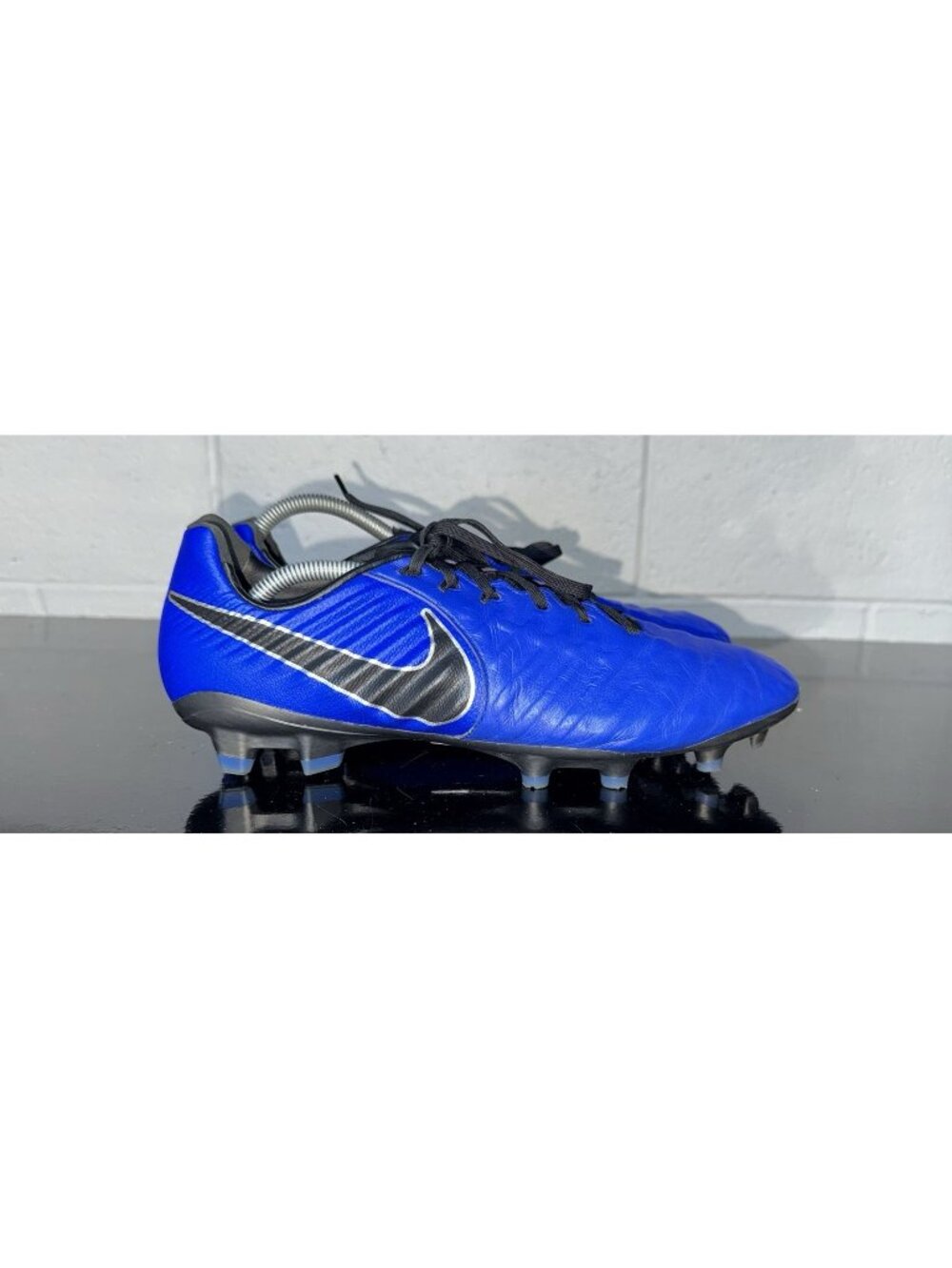 Nike Tiempo Legend 7 Pro FG Mens Leather Soccer Cleats Size 10 Racer Blue Black